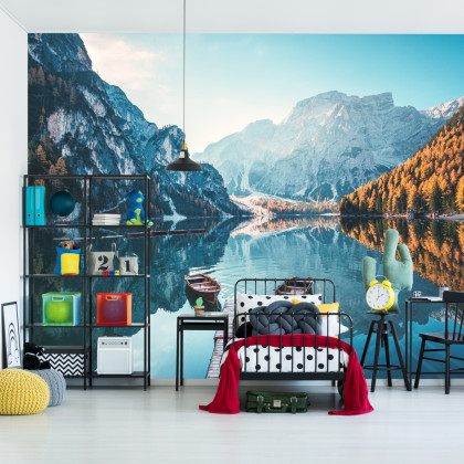 Fototapeta Jezioro Lago Di Braies We Włoszech