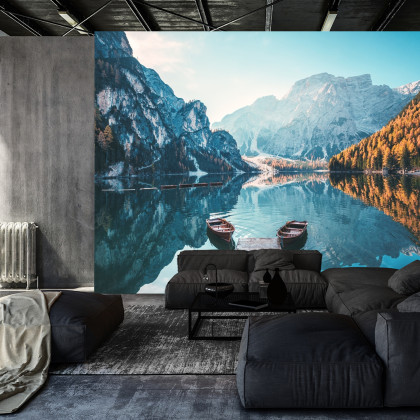 Fototapeta Jezioro Lago Di Braies We Włoszech