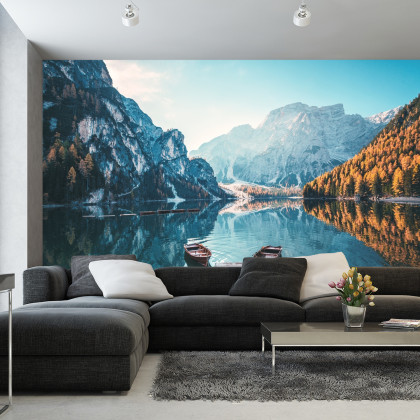 Fototapeta Jezioro Lago Di Braies We Włoszech