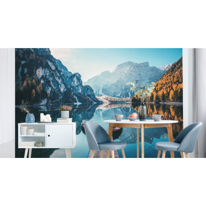 Fototapeta Jezioro Lago Di Braies We Włoszech