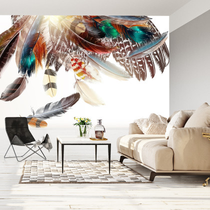 Fototapeta Piórka W Stylu Boho