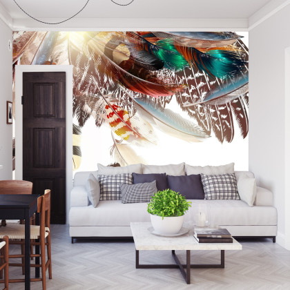 Fototapeta Piórka W Stylu Boho