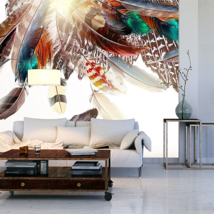 Fototapeta Piórka W Stylu Boho