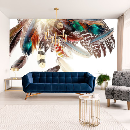 Fototapeta Piórka W Stylu Boho