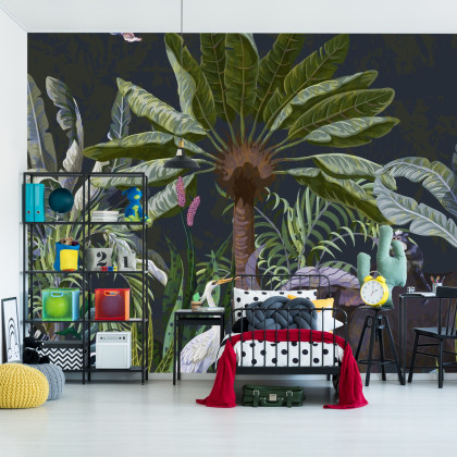 Fototapeta Zwierzęta Wśród Palm I Roślin