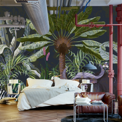 Fototapeta Zwierzęta Wśród Palm I Roślin
