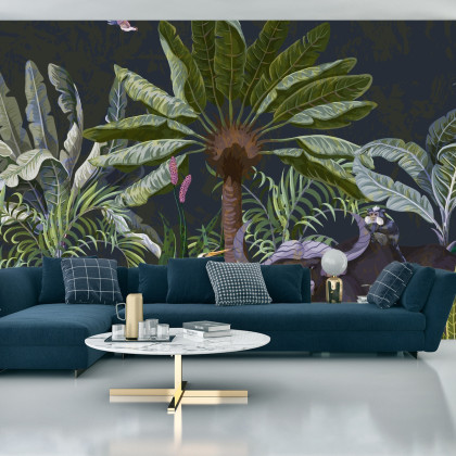 Fototapeta Zwierzęta Wśród Palm I Roślin