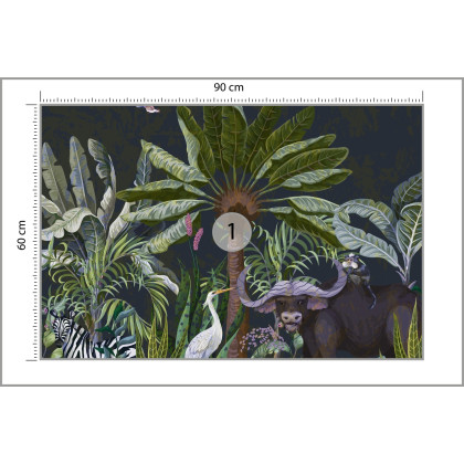 Fototapeta Zwierzęta Wśród Palm I Roślin