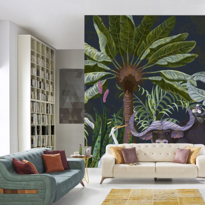 Fototapeta Zwierzęta Wśród Palm I Roślin