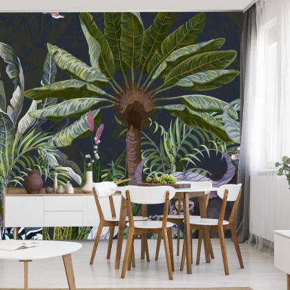 Fototapeta Zwierzęta Wśród Palm I Roślin