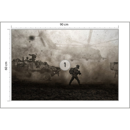Fototapeta Wojsko Na Pustyni