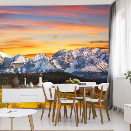 Fototapeta Tatry O Zachodzie Słońca