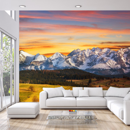 Fototapeta Tatry O Zachodzie Słońca