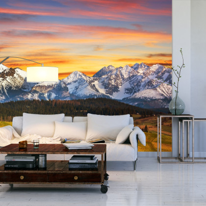 Fototapeta Tatry O Zachodzie Słońca