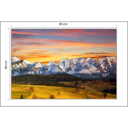 Fototapeta Tatry O Zachodzie Słońca