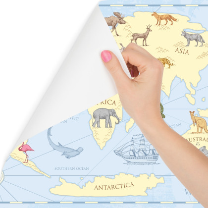 Fototapeta Dziecięca Mapa Vintage