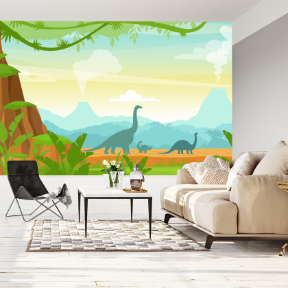 Fototapeta Dinozaury W Dżungli