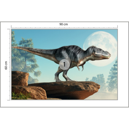 Fototapeta Dinozaur Na Skałach
