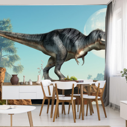 Fototapeta Dinozaur Na Skałach
