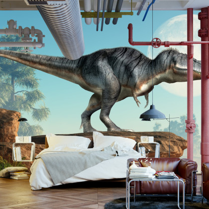 Fototapeta Dinozaur Na Skałach