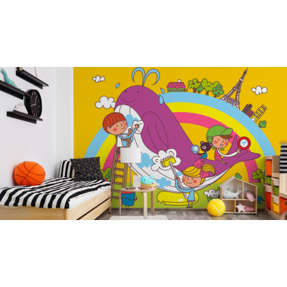 Fototapeta Dla Dzieci - Dzieci I Wieloryb