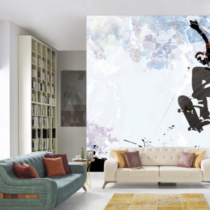 Fototapeta Skateboarding W Stylu Graficznym