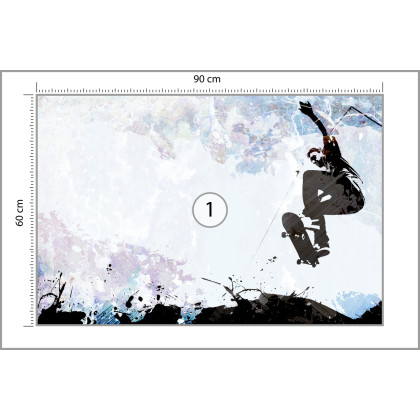 Fototapeta Skateboarding W Stylu Graficznym