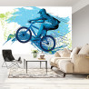 Fototapeta Rowerzysta W Stylu Graffiti