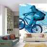 Fototapeta Rowerzysta W Stylu Graffiti