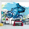Fototapeta Rowerzysta W Stylu Graffiti