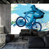 Fototapeta Rowerzysta W Stylu Graffiti