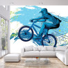 Fototapeta Rowerzysta W Stylu Graffiti