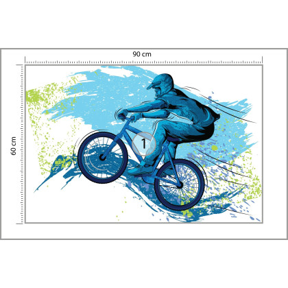 Fototapeta Rowerzysta W Stylu Graffiti