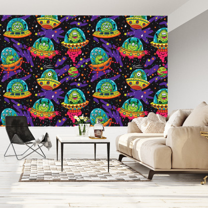 Fototapeta Kolorowe Zwariowane Ufo