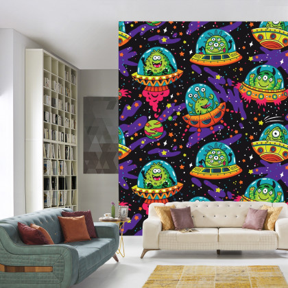 Fototapeta Kolorowe Zwariowane Ufo