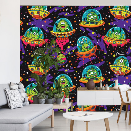 Fototapeta Kolorowe Zwariowane Ufo