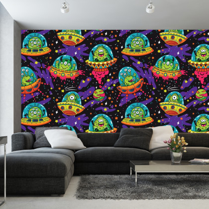 Fototapeta Kolorowe Zwariowane Ufo