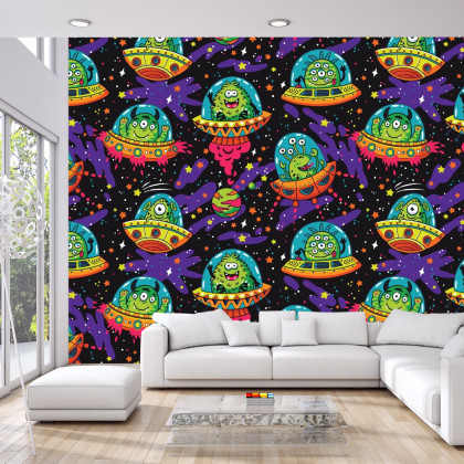 Fototapeta Kolorowe Zwariowane Ufo