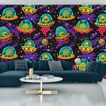Fototapeta Kolorowe Zwariowane Ufo