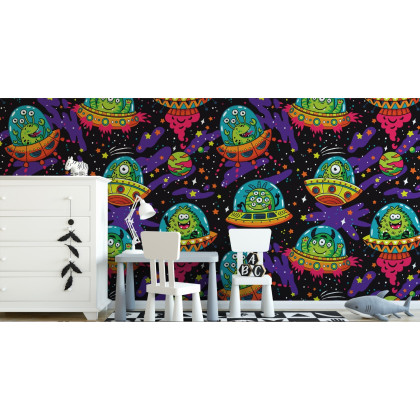 Fototapeta Kolorowe Zwariowane Ufo