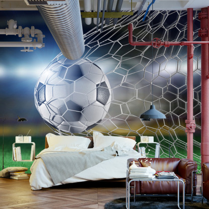 Fototapeta Piłka Nożna Gol 3D