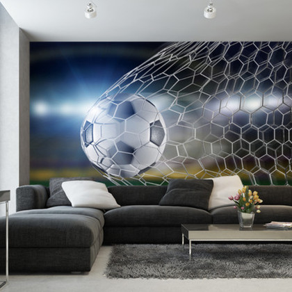 Fototapeta Piłka Nożna Gol 3D