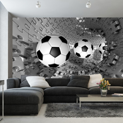 Fototapeta Piłka Nożna Puzzle 3D