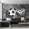 Fototapeta Piłka Nożna Puzzle 3D