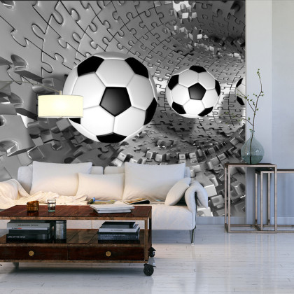 Fototapeta Piłka Nożna Puzzle 3D