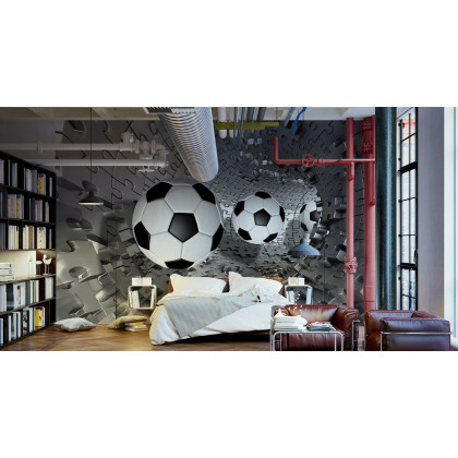Fototapeta Piłka Nożna Puzzle 3D