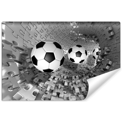 Fototapeta Piłka Nożna Puzzle 3D