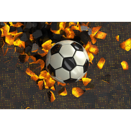 Fototapeta Piłkarska 3D Sport Piłka