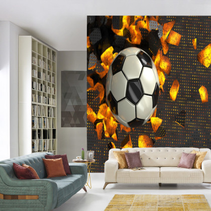Fototapeta Piłkarska 3D Sport Piłka