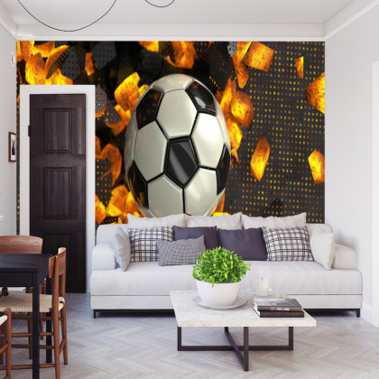 Fototapeta Piłkarska 3D Sport Piłka